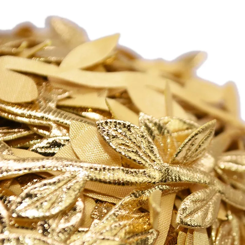 

10meter Silk Gold Green Artificial Leaf Leaves Vine For Home Garden Party Decor DIY Wreath Scrapbooking Craft Fake Flower Leaves