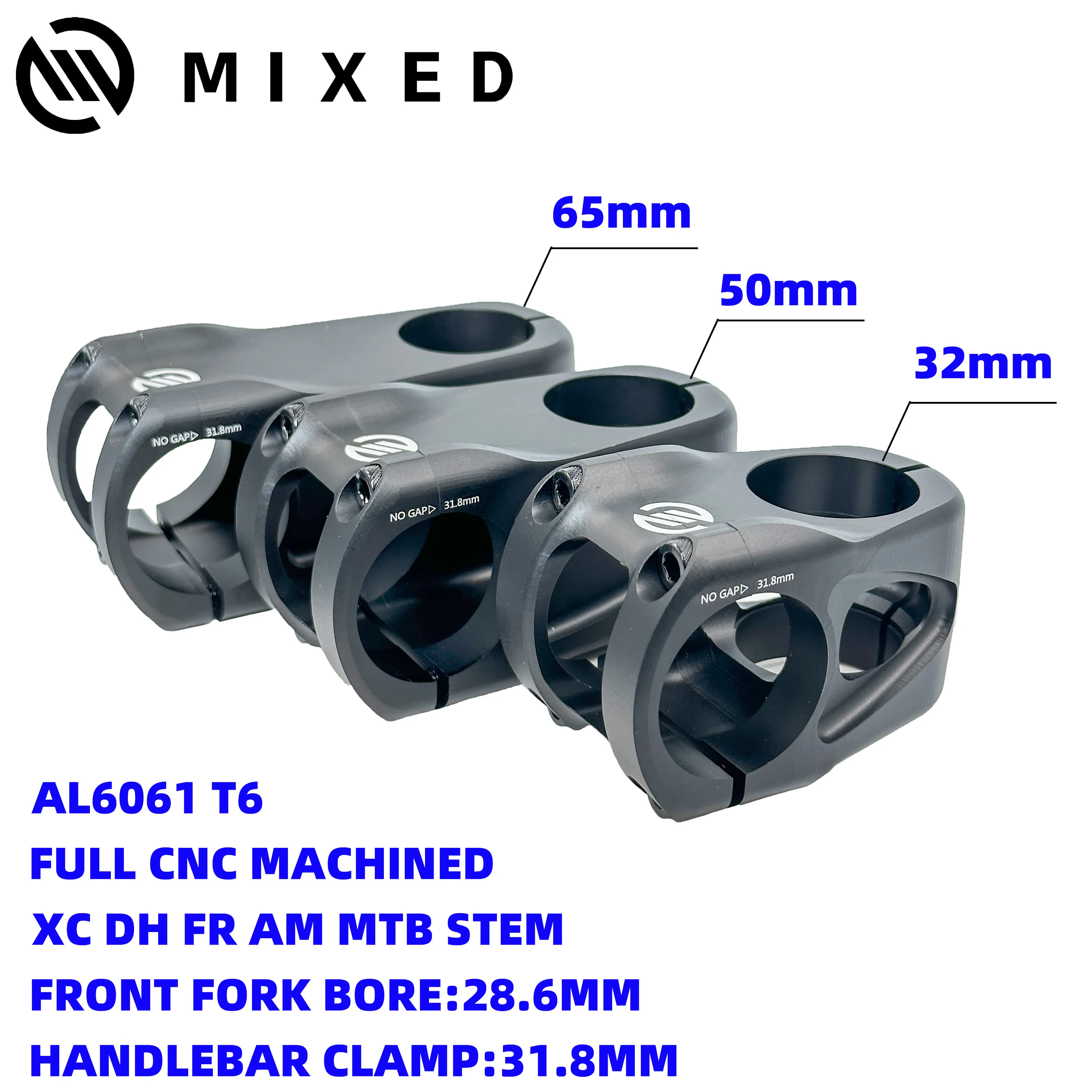 Штырь рулевой для горного и шоссейного велосипеда, 32/50/65 мм, 28,6 мм