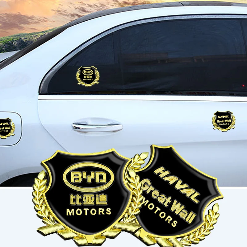 

2Pcs Car Logo 3D Metal Decoration Stickers Car Decals Car Goods For Honda civic Accord CRV fit jazz City CRZ Crider Insight xrv