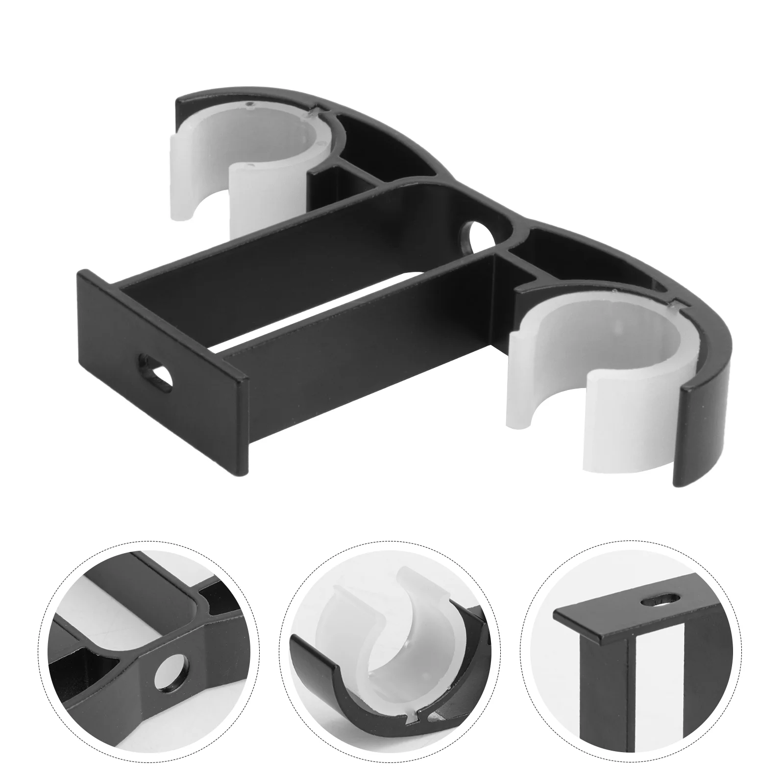 

1 Pair Creative Household Double-Rod Practical Curtain Bracket Rod Bracket Drapery Brackets