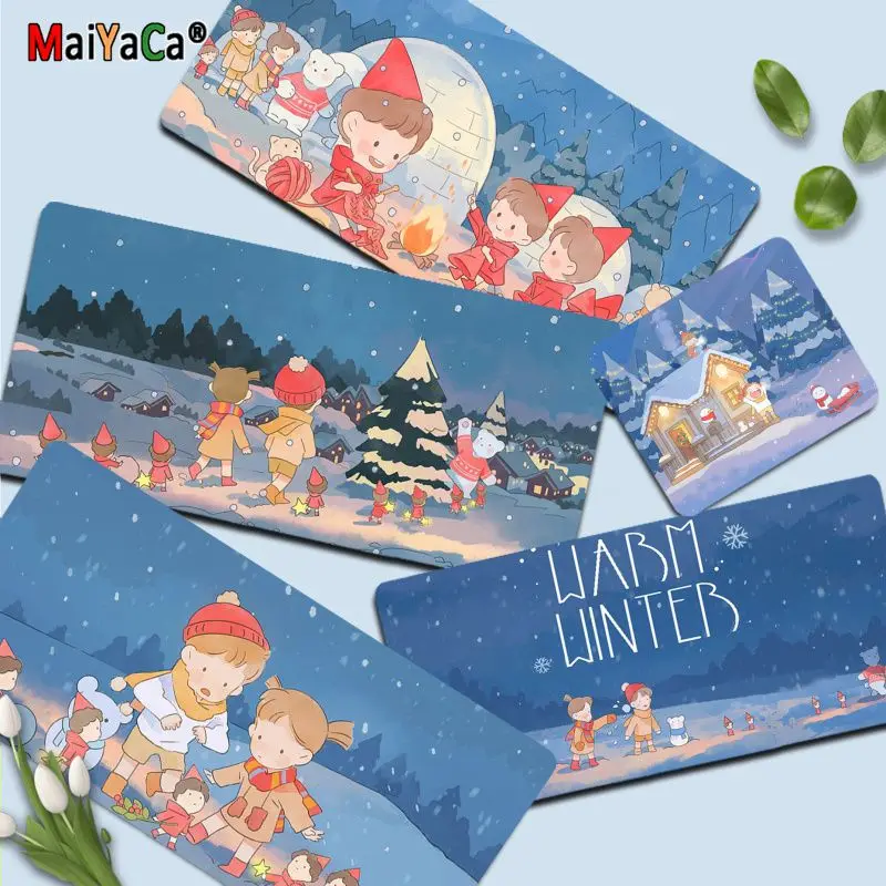 

Kawaii Anime Girl Custom Skin Laptop Gaming Mice Mousepad for large Edge Locking Gameing World of tanks CS GO