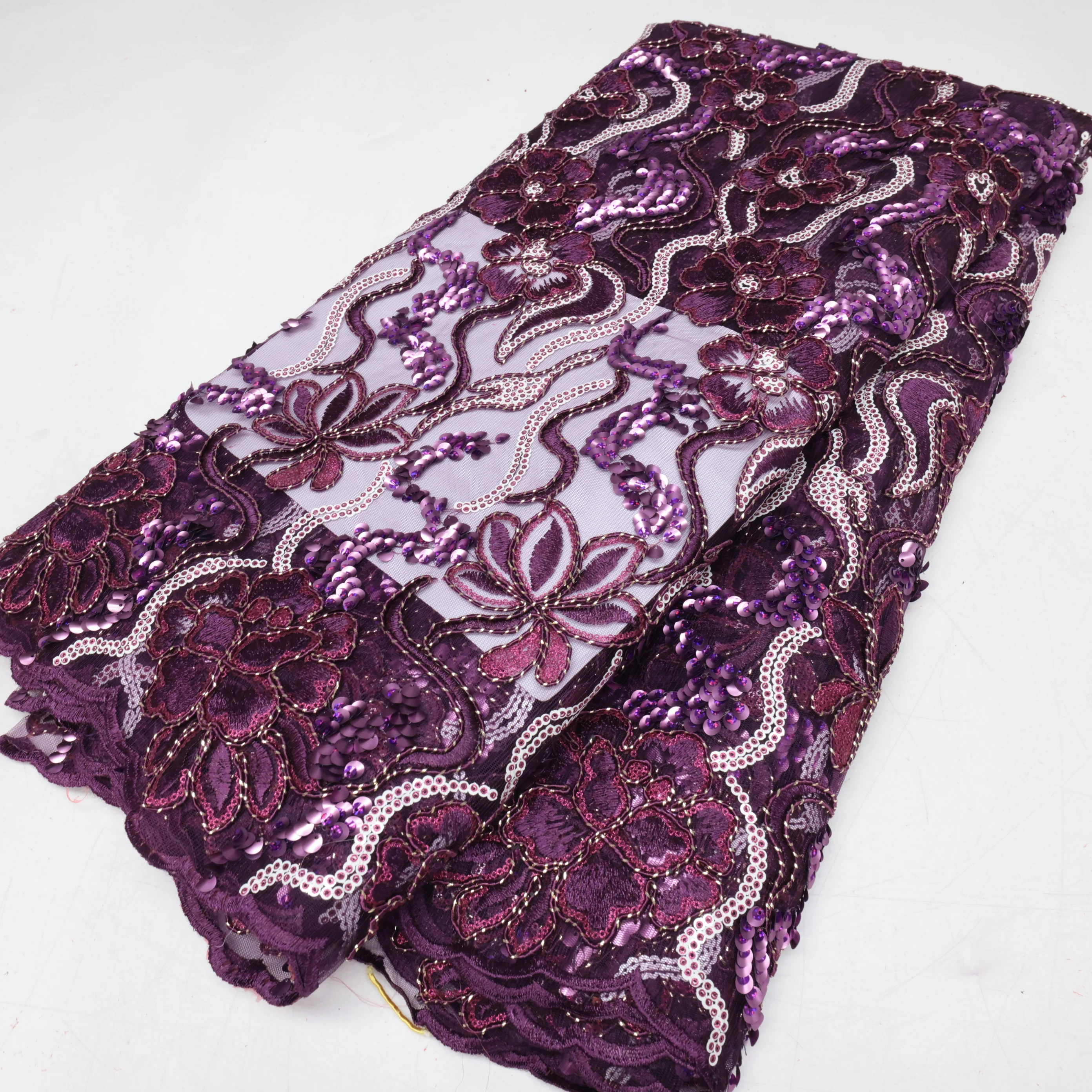 Высококачественная африканская кружевная ткань от PGC LACE Elegant с блестками