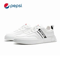 pepsi cola white shoes winter new casual shoes mens sports board shoes mens all match couples trendy shoes