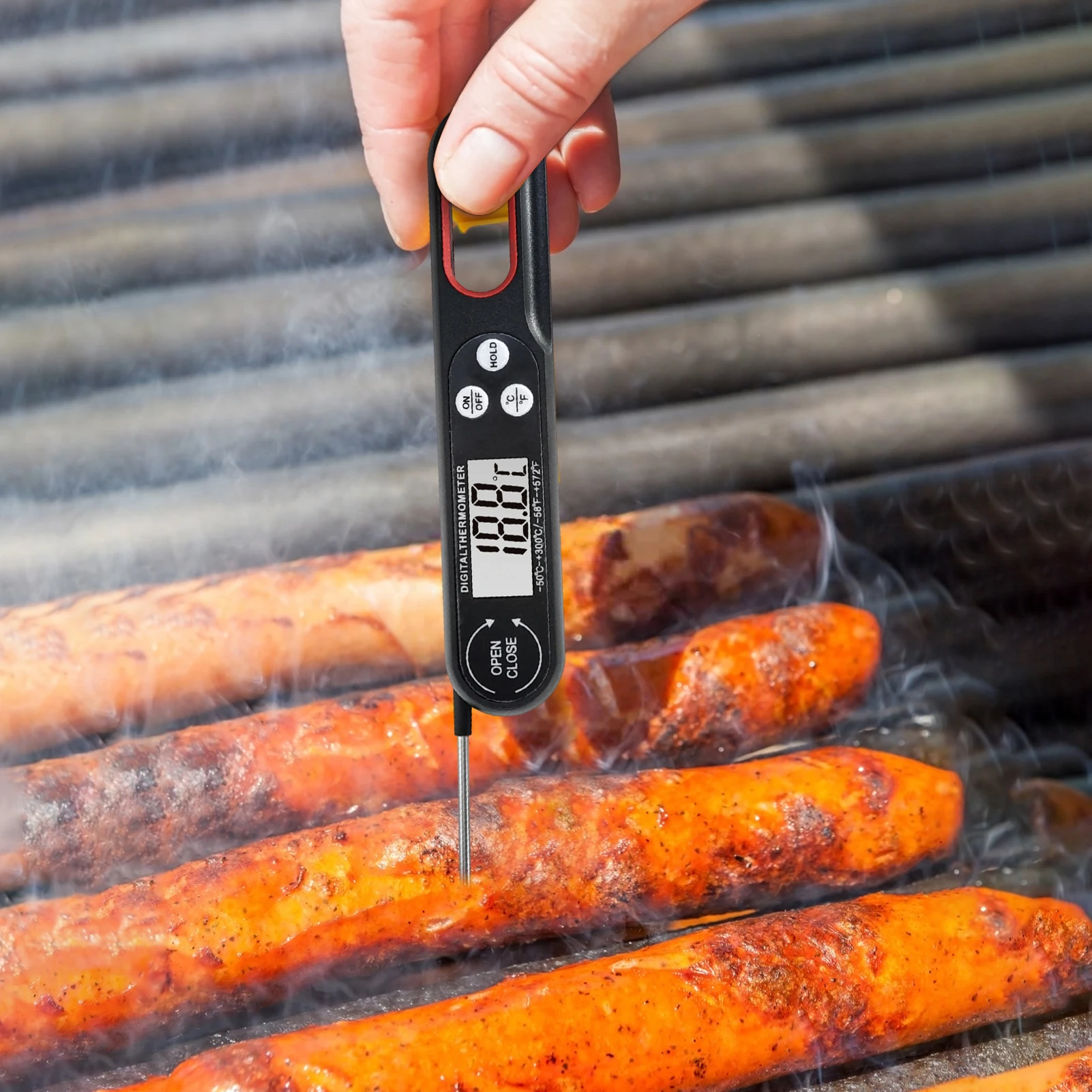 

Digital Meat Thermometer Instant Read Food Thermometer Kitchen Cooking Thermometer For Baking Liquids Candy Grilling BBQ Tool