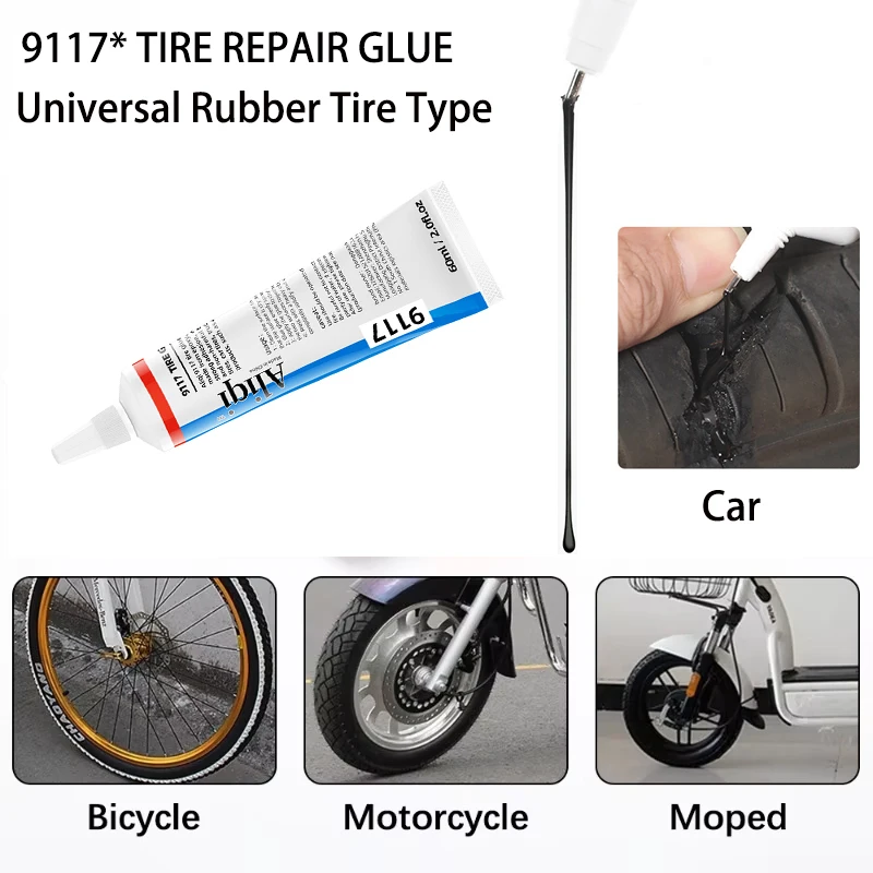 60 мл герметик для шин резиновый клей ремонта автомобильных универсальный