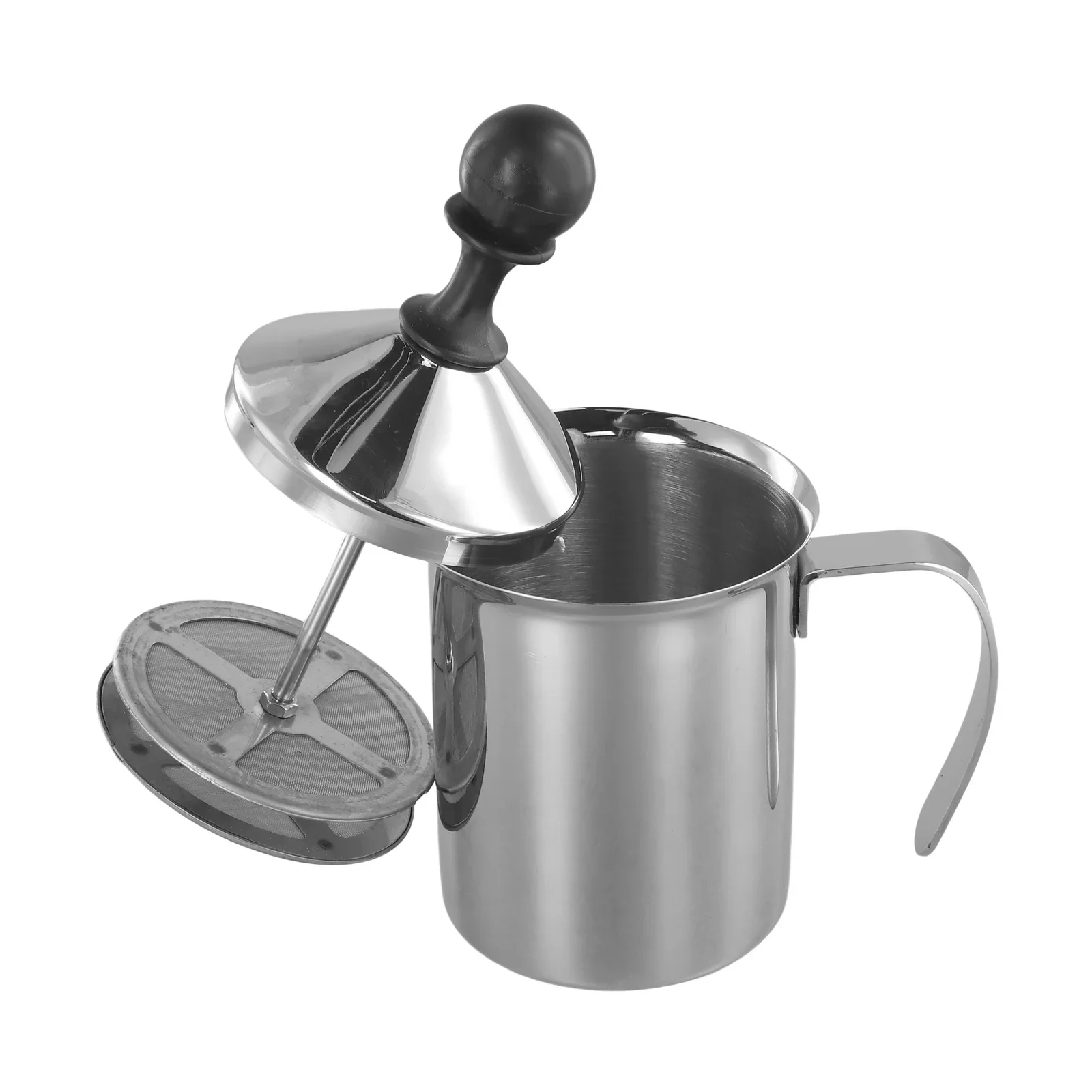 Двухслойный вспениватель молока емкостью 400 мл материал из нержавеющей стали