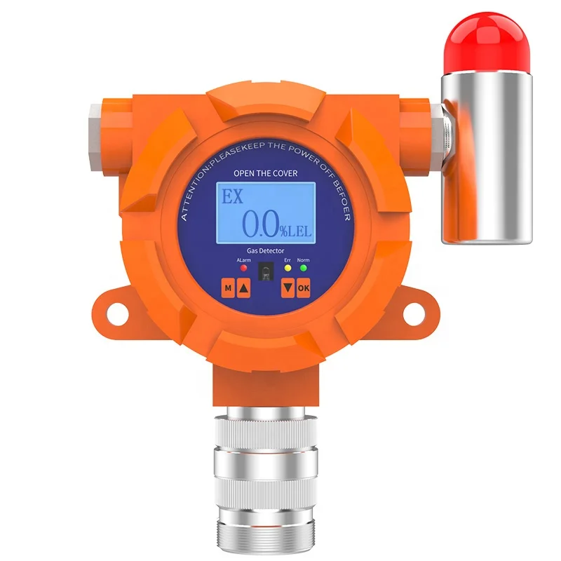 Pulitong Fixed Gas Detector Wall Mounted EX(LEL LPG) Combustible Gas Leak Detector Monitor gas sensor for Industrial