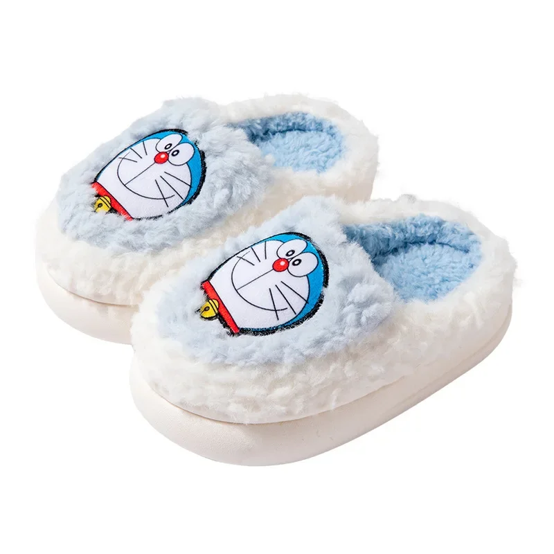 Хлопковые тапочки Doraemon три цвета Зимние Симпатичные Теплые Детские хлопковые с