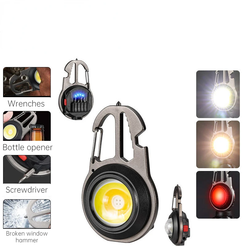 

USB многофункциональный Рабочий фонарь COB для использования на открытом воздухе, фонарик для экстренного освещения, фонасветильник для кемп...