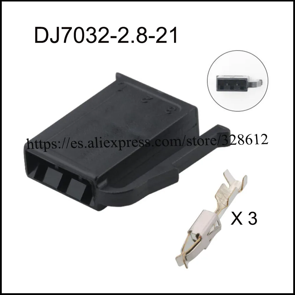 100 компл. Стандартный автомобильный провод, Женский кабель, водонепроницаемая оболочка, 3 контакта, розетка с уплотнением клеммы