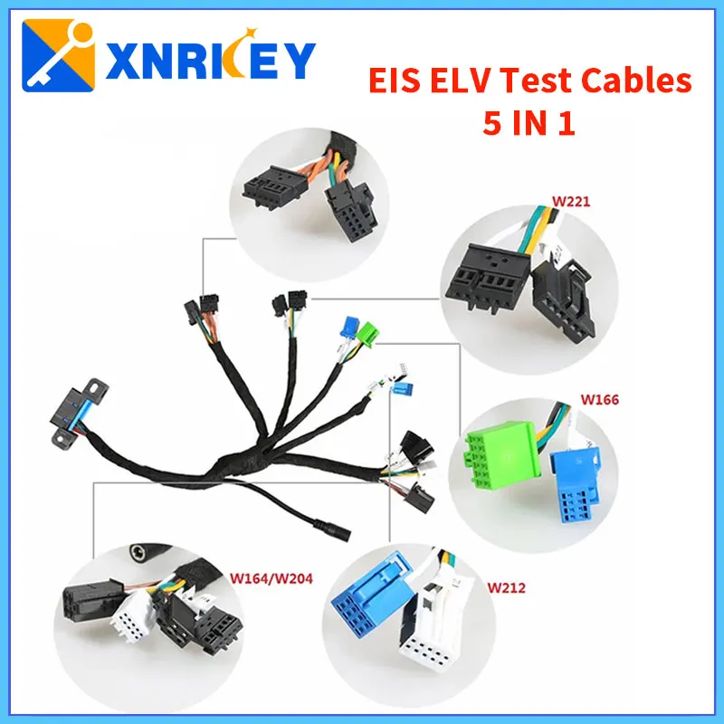 

XNRKEY EIS ELV Test Cables for Mercedes Benz Work with VVDI MB BGA Tool and CGDI Program MB 5 in 1 (W204 W212 W221 W164 W166)