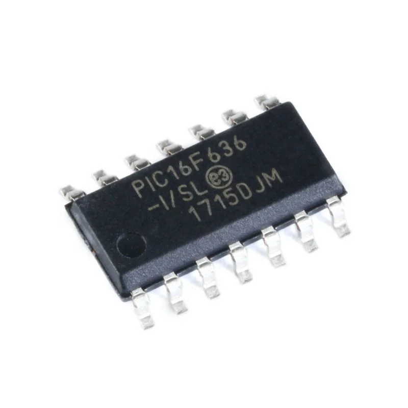 

Original PIC16F636-I/SL SOIC-14 8-bit microcontroller MCU 20MHz/3.5KB flash memory, RAM: 128B