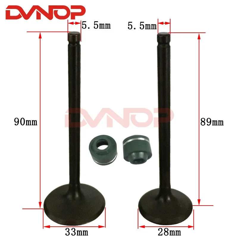 

Для Qingqi QM200GY GS200 GTX200 GS199 200cc клапан двигателя мотоцикла Впускной Выпускной стержень клапана трубы запасные части