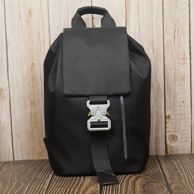 

1017 ALYX 9SM Tank Bags Men Women 1:1 Best Quality Nylon Cover Drawcord Wrapping Alyx Bag Adjustable Black Backpacks