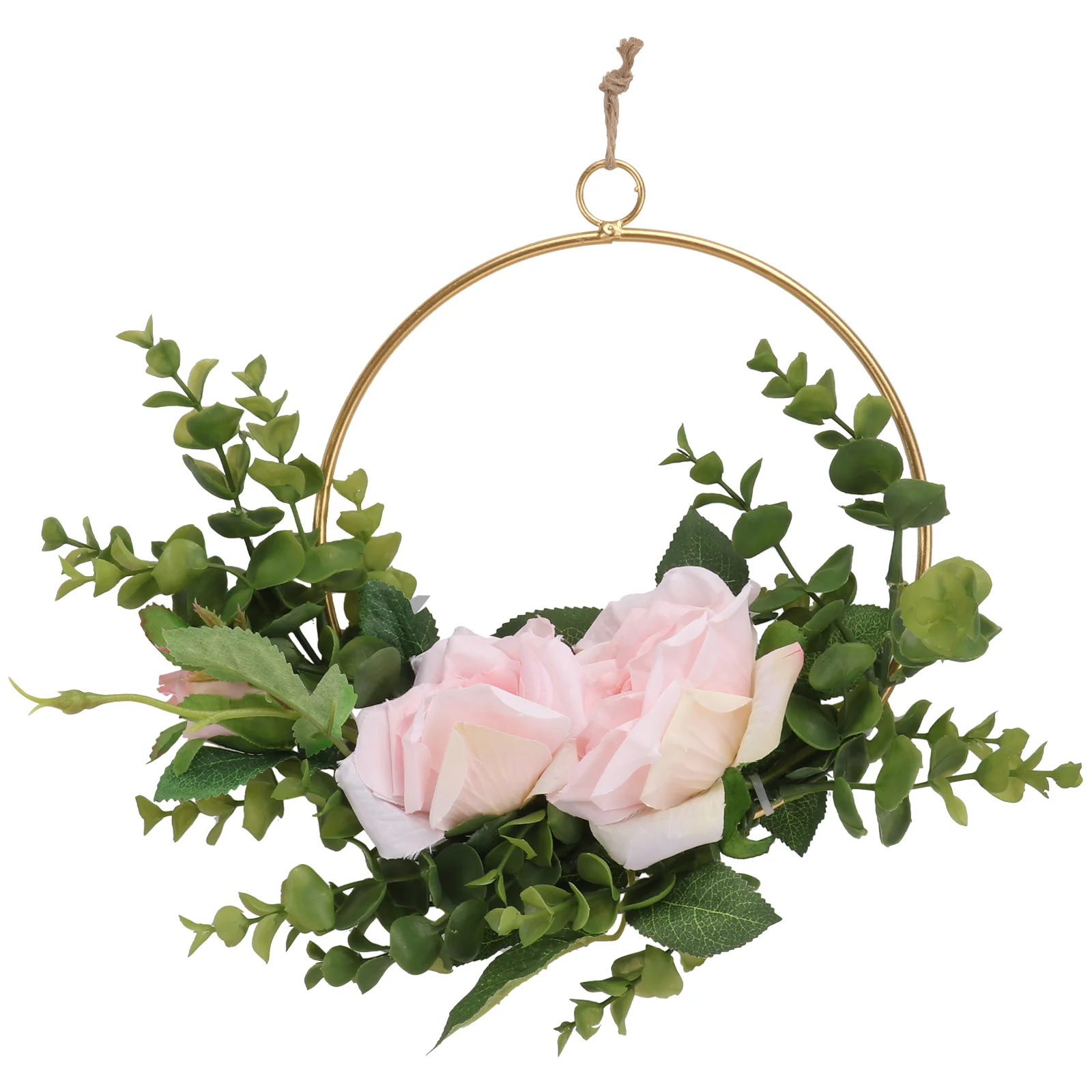 

Wreath Eucalyptus Hanging Leaves Fake Garland Floral Hoop Leaf Artificial Simulation Home Simple Flower
