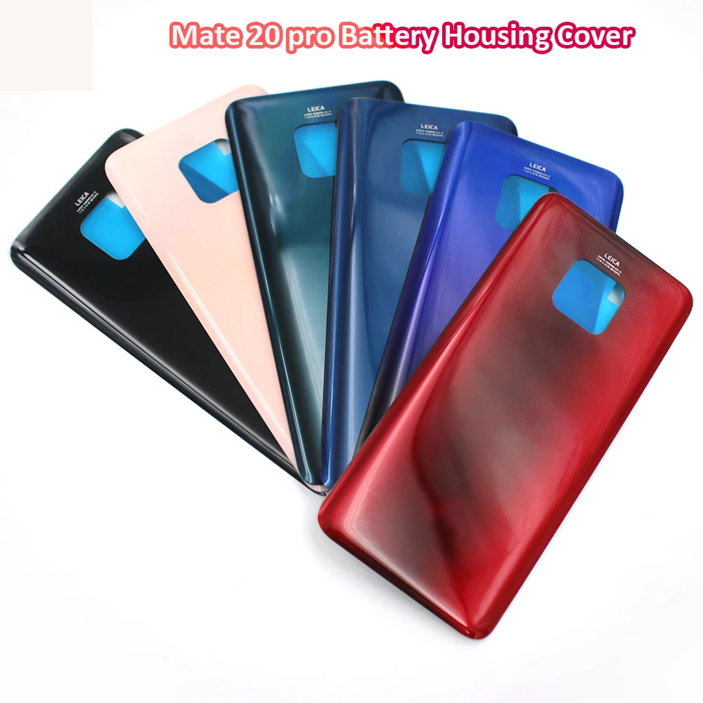 

For Original Huawei Mate 20 Mate 20 Pro Back Cover Battery Cover Glass Back Window Door Panel Protective Case For Huawei Mate20