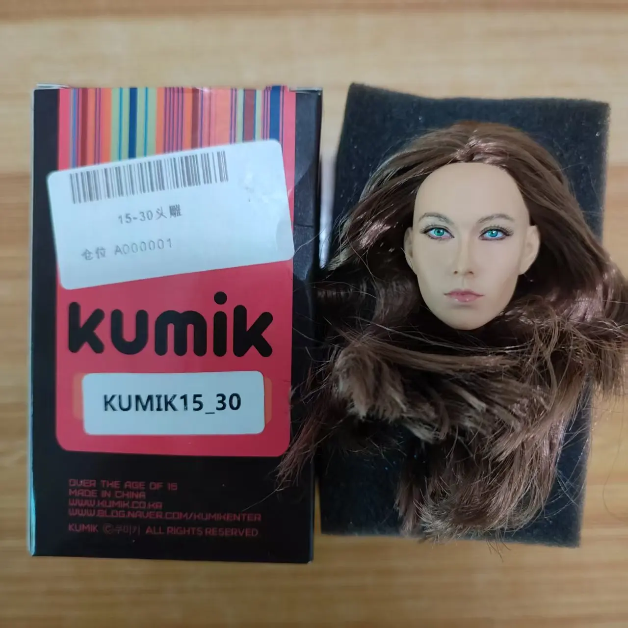 Фото В магазине KUMIK KM15-30 масштаб 1/6, коричневые волосы, европейская и американская звезда, красивая голова, скульптура, 12 дюймов, экшн-фигурка, модель тела №1