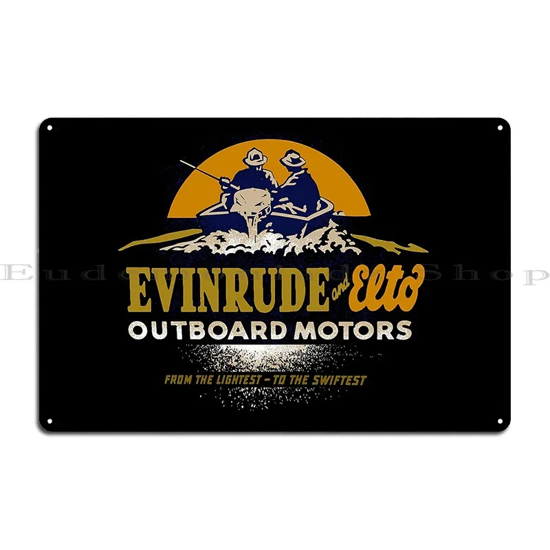 Винтажный жестяной рекламный плакат evinгруб