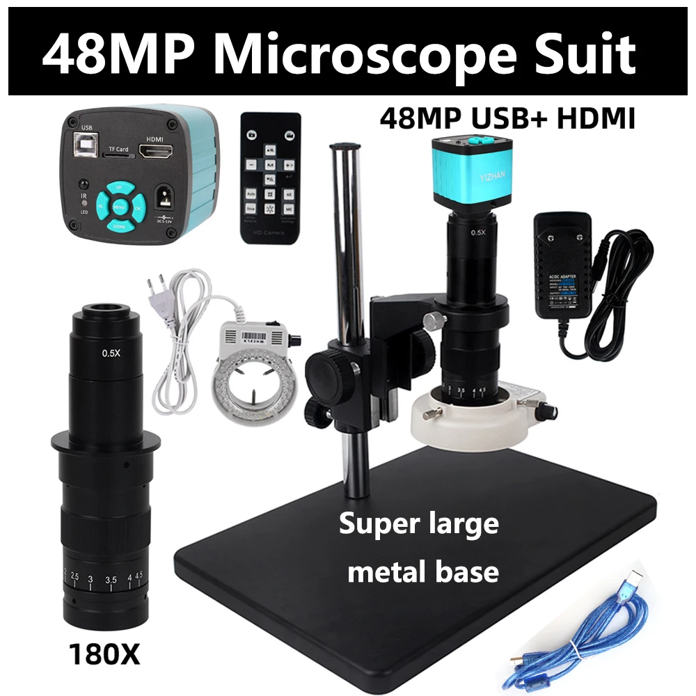 

Цифровой видеомикроскоп, 48 МП, 2K, 1080P, HDMI, USB