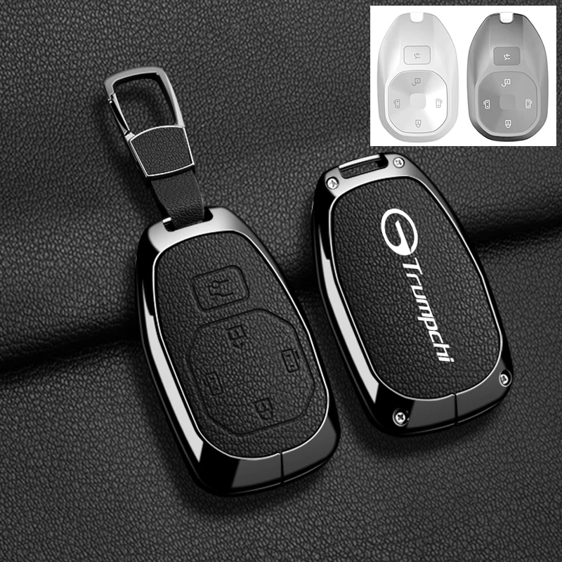 

Автомобильный кожаный чехол для ключей из цинкового сплава для GAC Trumpchi Empow J11 J12 J13 J15 J16 GS8 GS4 GS3 M8, защитный брелок, аксессуары