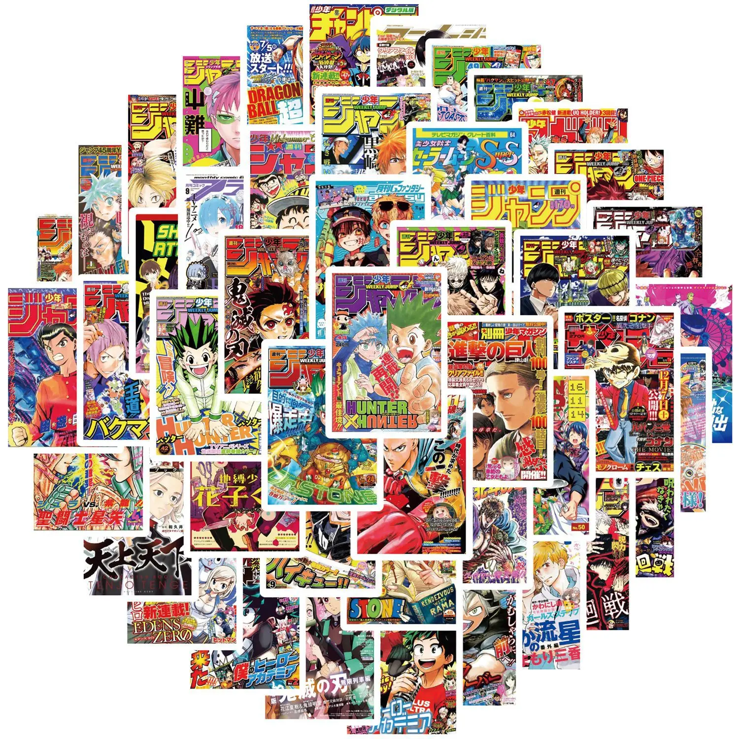 

50/100Pcs Anime Poster Stickers For Skateboard Suitcase Laptop Bike Guitar Phone Graffiti DIY Waterproof Stickers Decal Kids Toy