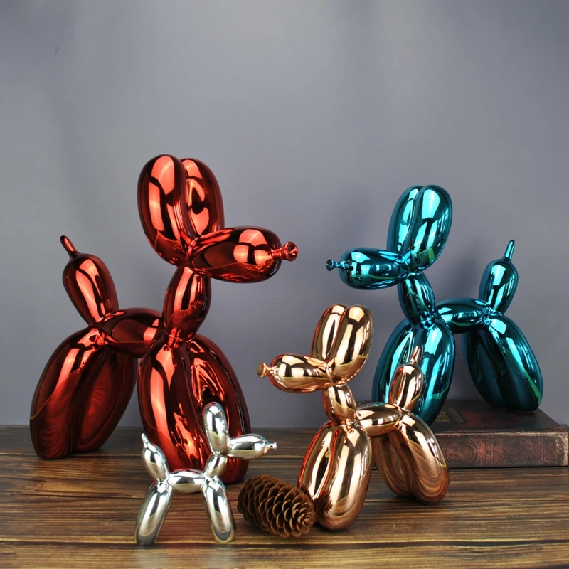 

BALLOON DOG STATUE 10CM 17CM 25CM 30CM DOGS SCULPTURE RESIN CRAFT ART ORNAMENT HOME DECORATION NORDIC STYLE MODERN TABLE DECOR