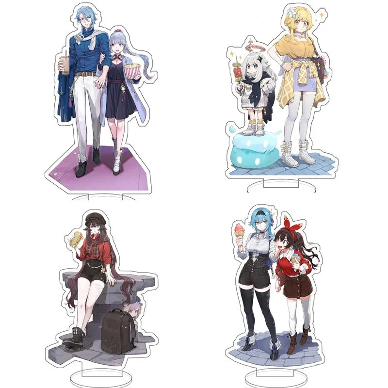 

Hot Game Anime Genshin Impact Lumine Cosplay Acrylic Action Figure Kamisato Ayato Stand Model Toy Desk Decor Prop Fans Gift