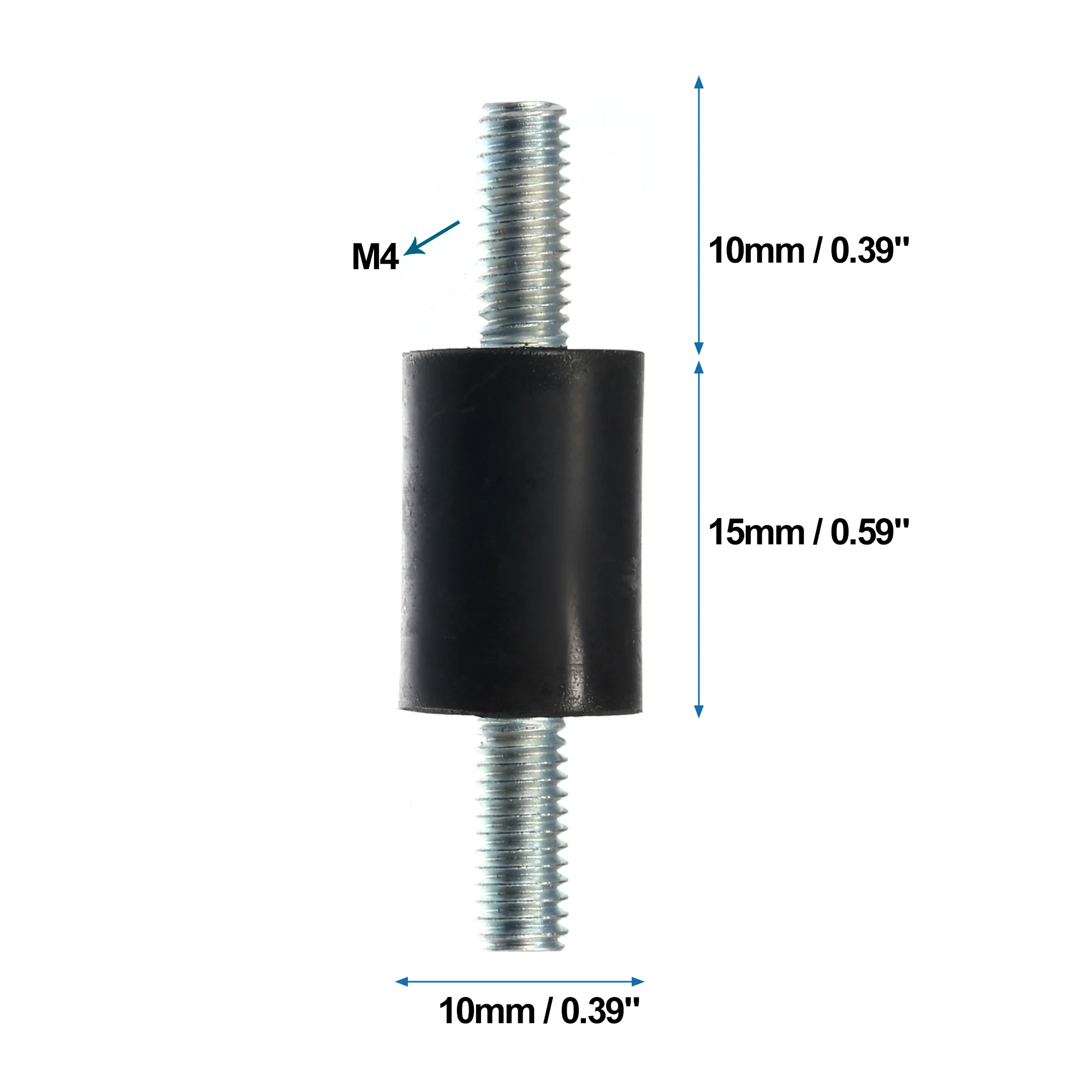 

UXCELL 4 шт. M3 M4 M5 M6 M8 автомобильный антивибрационный резиновый изолятор демпфер 10x10 мм 15x10 мм 15x20 мм 20x8 мм 25x20 мм амортизирующее крепление