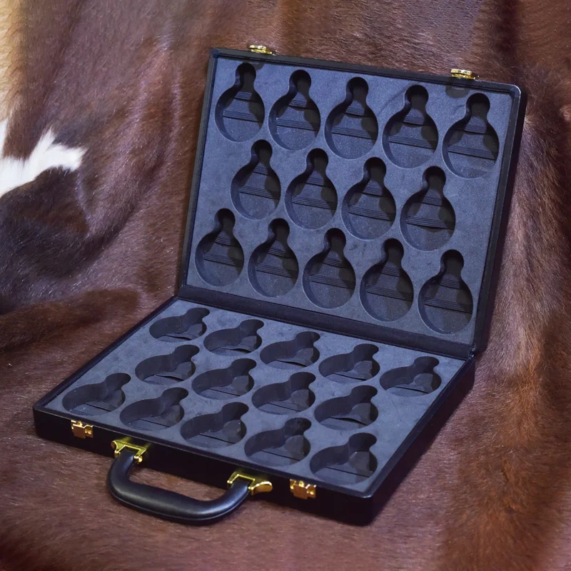 28 Slot Pocket Watch Collection Box Mechanical Watch Box Microfiber Leather Pocket Watch Suitcase Storage Box