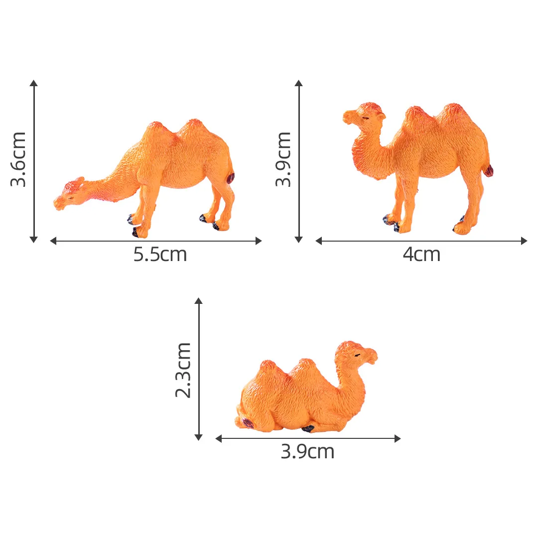 

Мини-фигурка верблюда из резины, набор из 3 штук