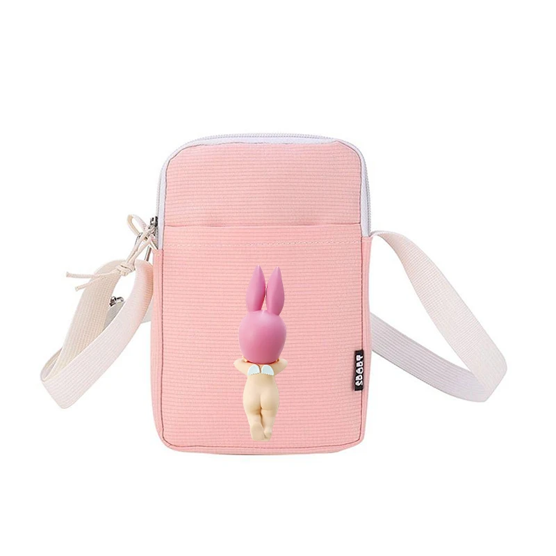 Sonny Angel Shoulder Bags Anime Printed Canvas Square Messenger Bag Fashion Women's Cellphone Pouch Diagonal Kids Xmas Gift