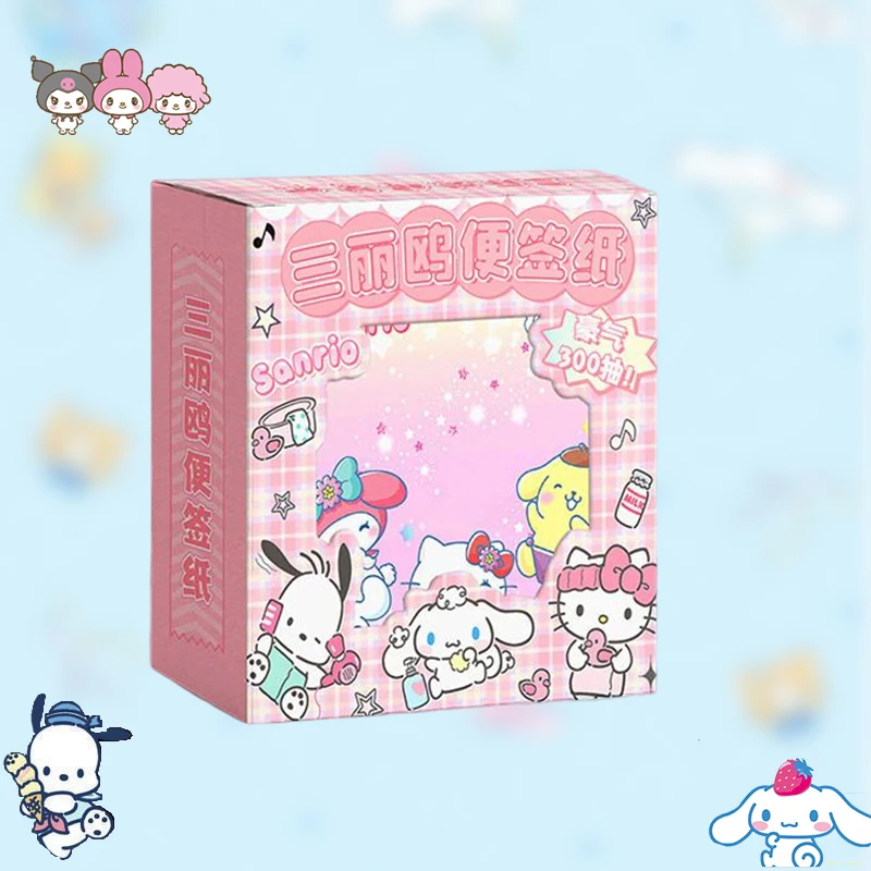 

Anime Sanrio Sticky Note Paper Kuromi Cinnamoroll Kawaii Cute Office Student Leave A Message Paper Notepad Toys For Girls