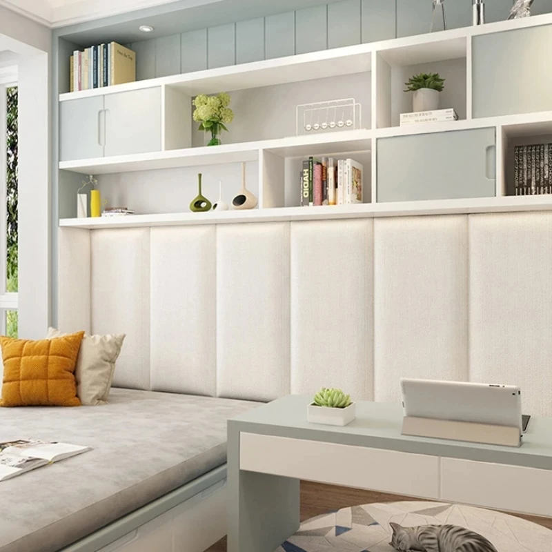 Декоративные самоклеящиеся настенные наклейки с изголовьем кровати татами для