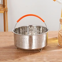 304 stainless steel steamer basket instant pot accessories for 1 523468l instant cooker with silicone covered handle