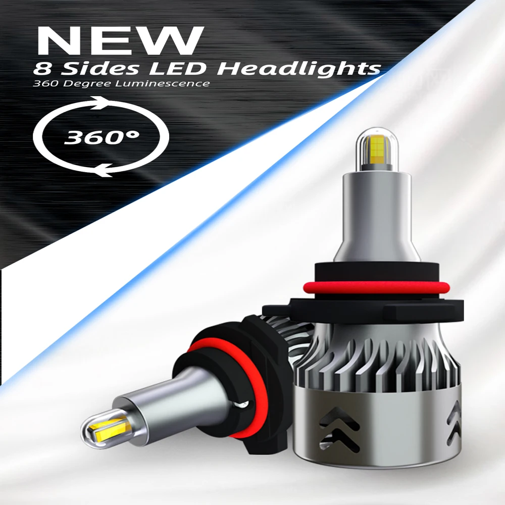 

Led Lamp H7 H11 Led Headlight Car Wholesale Canbus Headlamps Csp Zes Chip Led Light Car R12 9005 9006 H1 6000K 2PCS