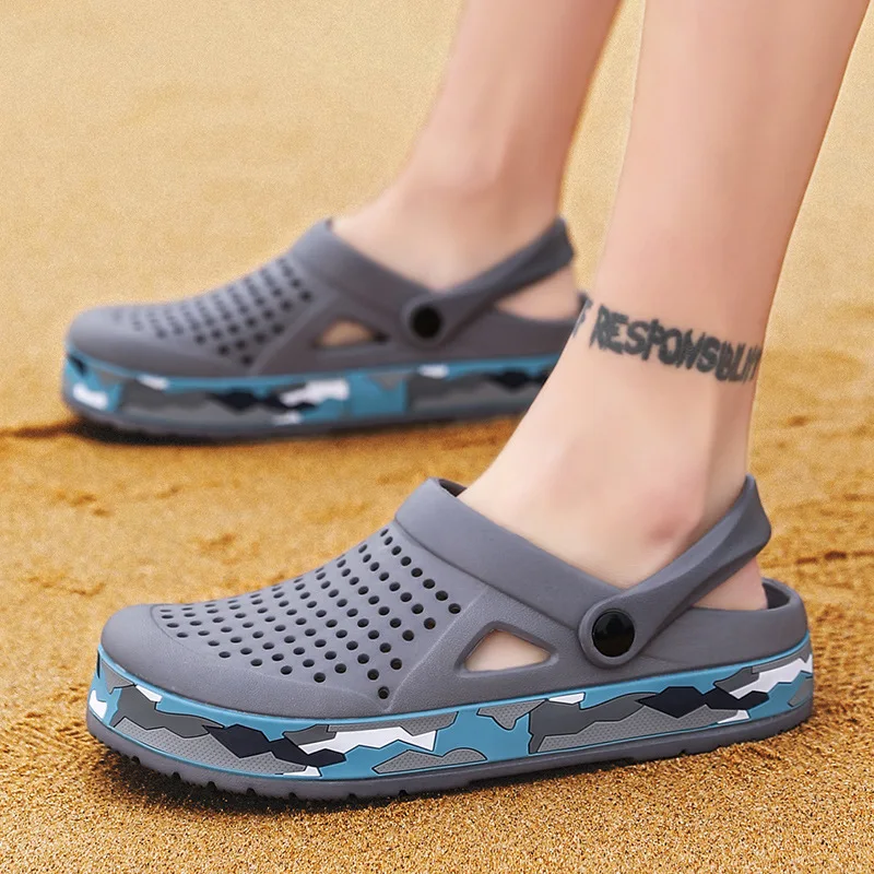 

New Arrive Brand Beach Clogs Summer 2022 Big Size Mens Sandals EVA Casual Summer Beach Mens Garden Clogs Men's Casual sandals