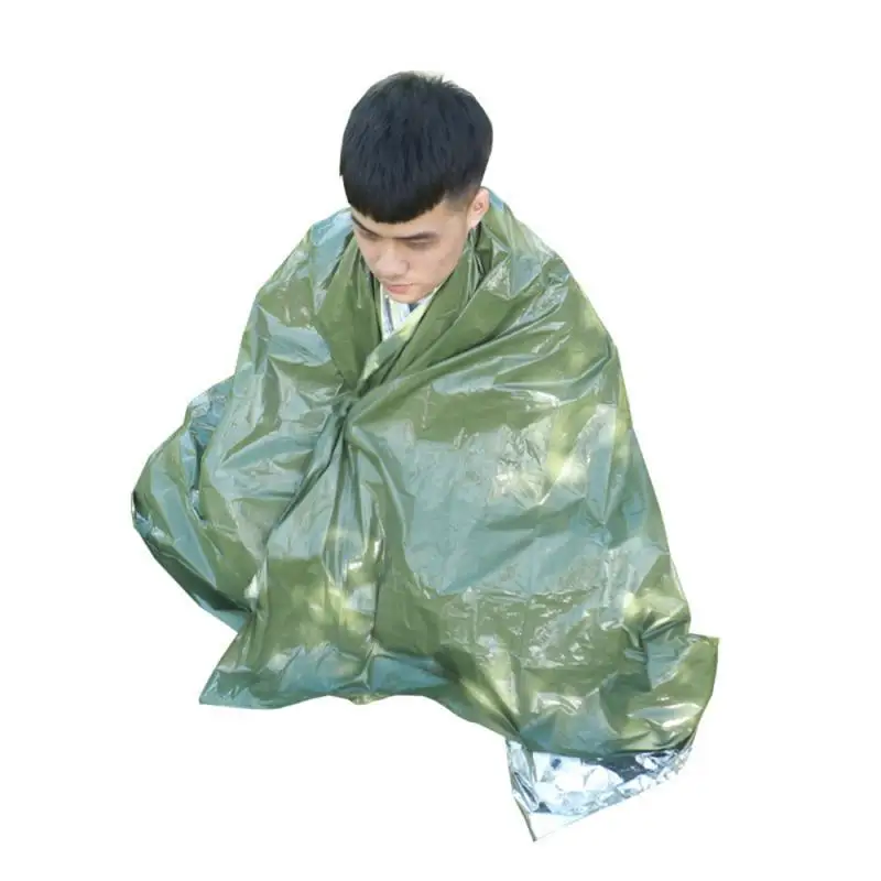 

Portable First Aid Blanket Disposable Survival Rescue Blankets Keep Warm Rug Camping Emergency Carpet Outdoor Safety Tools