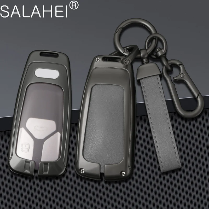 

Zinc Alloy Car Key Case Cover Holder Shell Protector For Audi A4 B9 A5 A6 8S 8W Q5 Q7 4M S4 S5 S7 TT TTS TFSI RS Car Accessories