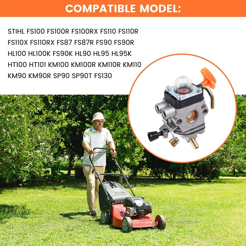 Новый карбюратор FS100 C1Q-S174 + воздушный фильтр инструмент регулировки