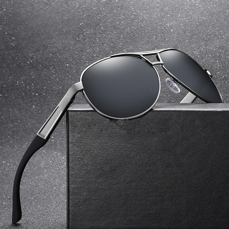 

2023 Sunglasses Men Polarized Sunglasses Aluminum Leg Frame UV400 Sun Glasses Classic Pilot Mirror Sunglasses Men Glasses Women