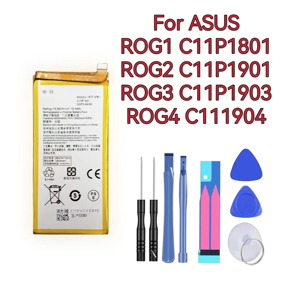 Оригинальный Сменный аккумулятор для ROG 1 2 ROG3 ROG4 ZS661KS ZS660KL I001DB ASUS C11P1901 C11P1903 6000 мАч