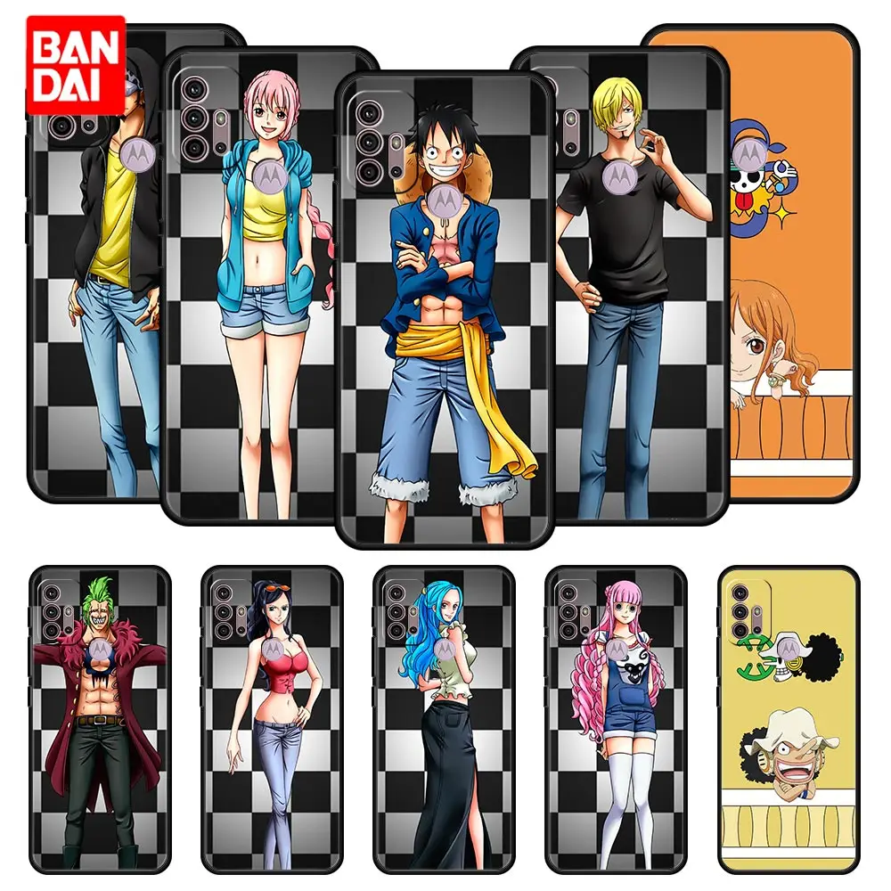 

Cover Case for Motorola Moto G30 G50 G60 G8 G9 G200 G31 G60s Power Plus Play Lite Bag Capa One Piece Japanese Manga Character