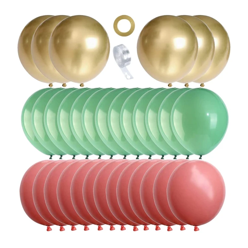

68 Pcs Green And Pink Balloon Garland Arch Kit, Green Balloon Decoration Backdrop For Bridal Shower, Wedding Decor