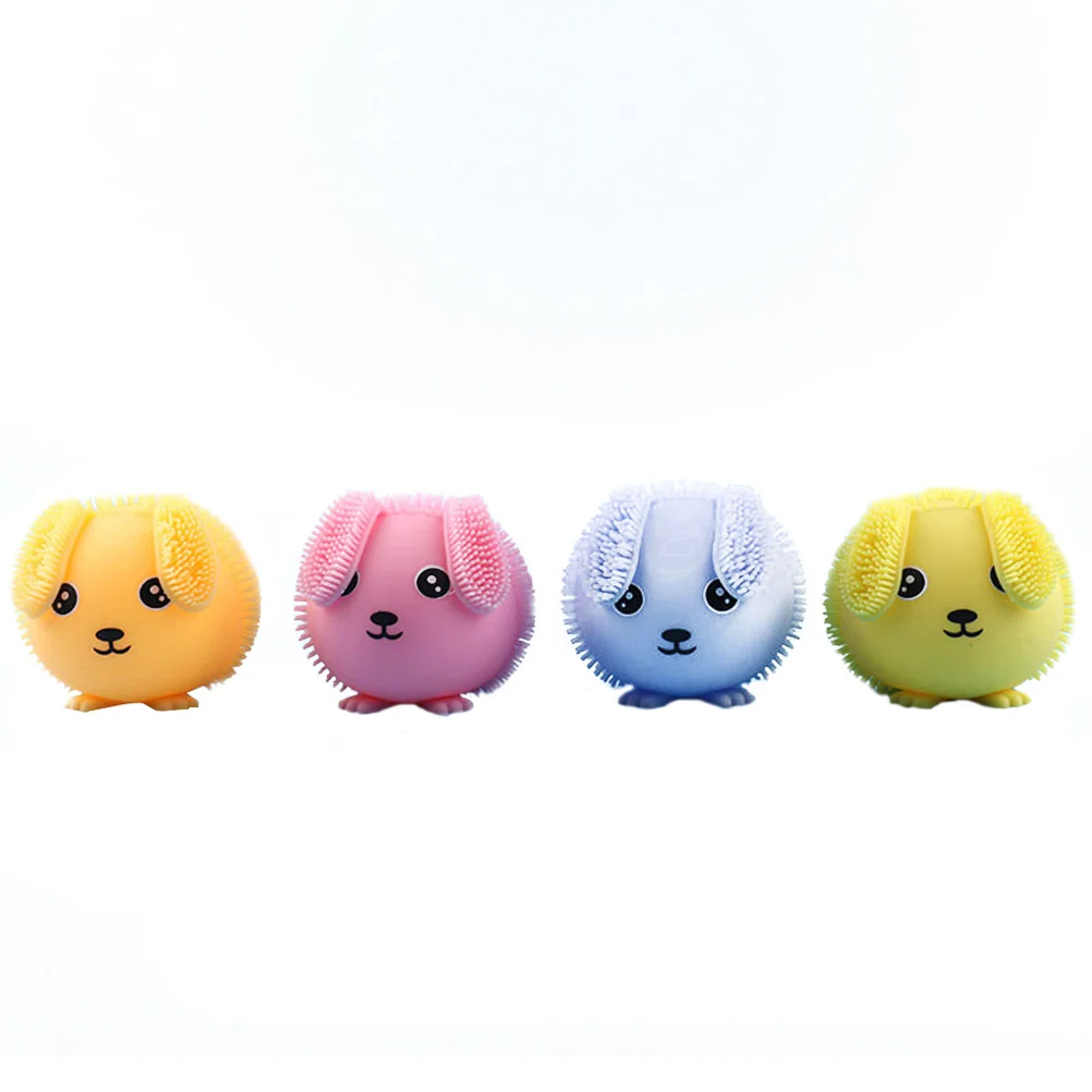 

Toys Toyeaster Rabbit Mochi Children Sensory Playthings Vent Squeeze Puffers Led Relax Stretchy Decompression Bunny Puffer Party