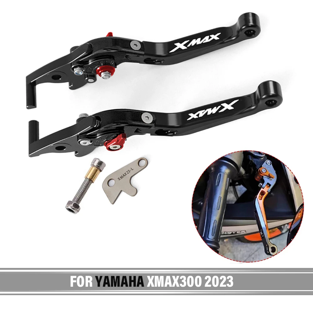 Фото Регулируемая выдвижная ручка тормоза сцепления мотоцикла для YAMAHA XMAX125 XMAX250 XMAX300 XMAX400 2023 №1