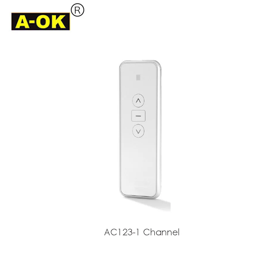Фото A-OK AC123 1/2/6/16-CH пульт дистанционного управления RF433 беспроводной передатчик управления для электрического изогнутого двигателя A-OK, без батареи №2