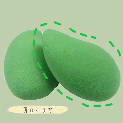 Мягкая губка для макияжа слоеного красоты яйца манго формы персика гладкая пудра