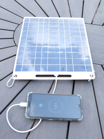 30 Вт 5 В Портативная солнечная панель Поликремниевая солнечная батарея Водонепроницаемая солнечная панель Двойные USB-порты для аккумулятора 3,6 В-5 В/зарядного устройства для телефона