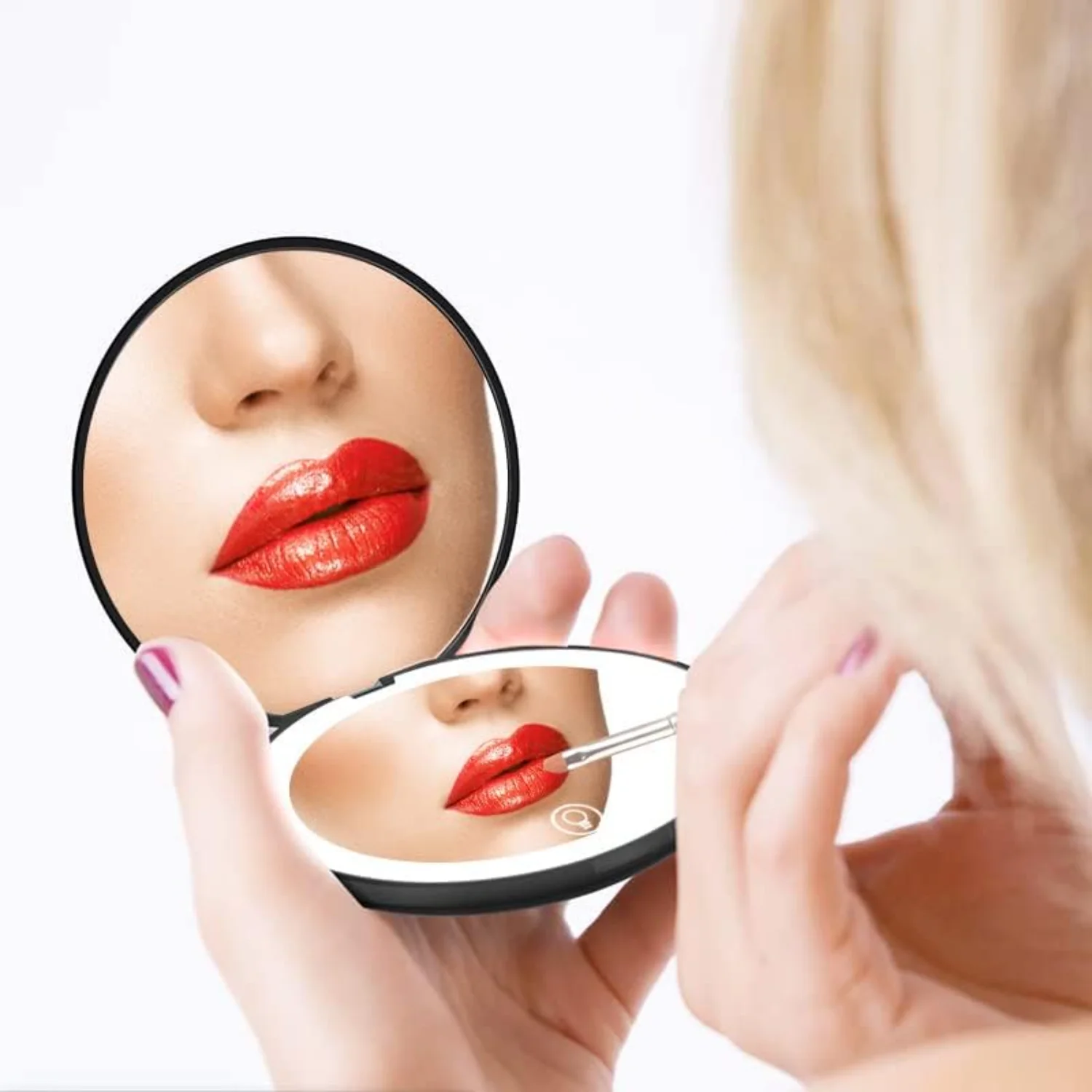 Портативный светодиодный подсветка для путешествий 1x/10x увеличение USB-компактный