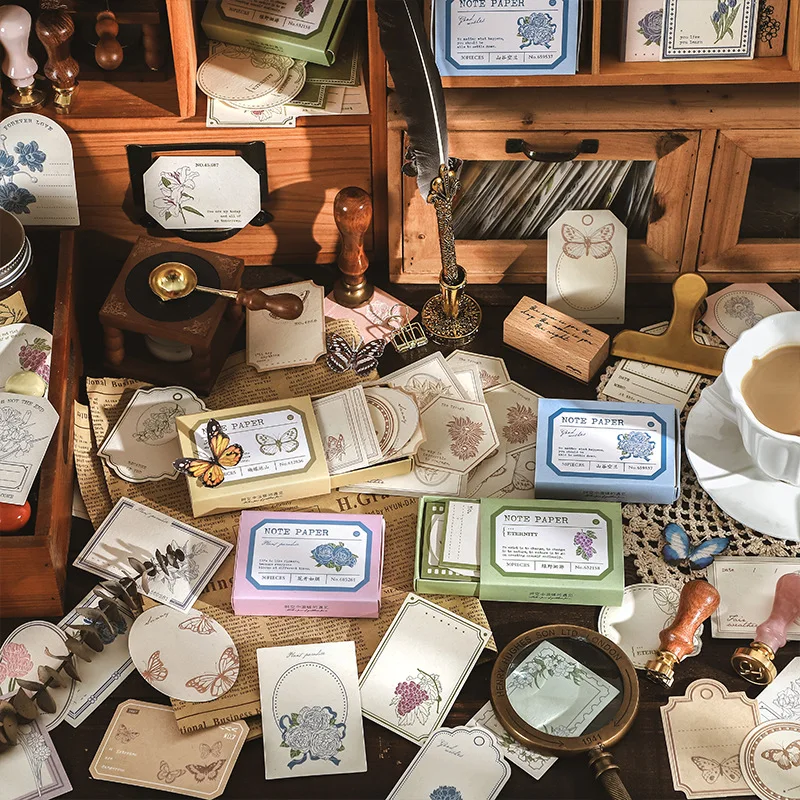 

40 шт./лот блокноты для записей из материала, специальные литературные открытки для скрапбукинга «сделай сам», нежелательный журнал, ретро фоновая декоративная бумага